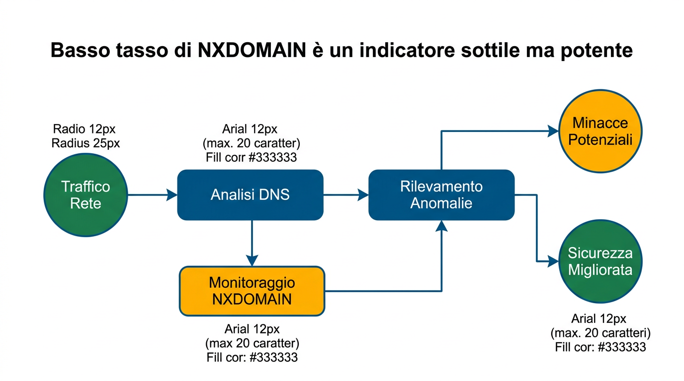 Diagramma: Basso tasso di NXDOMAIN è un indicatore sottile ma potente